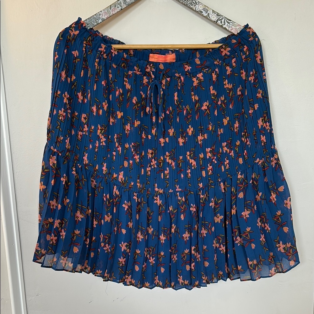 Scotch & Soda Floral Navy Mini Skirt - XL - NWT